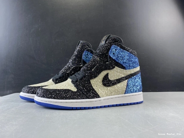 JORDAN 1 CK5566-400 DESIGN GLITTER X FRAGMENT AIR 0726